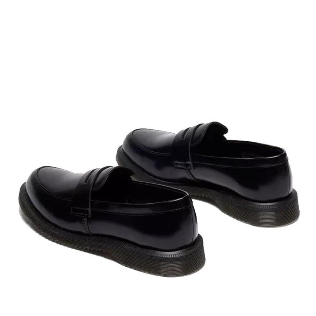 Dr Martens Temara Black Leather Loafers for the family, with easy slip-on style, soft rounded toes, and sturdy thick rubber soles.  ksnz, 190665747485, 190665747492, 190665747515, 50757, 50758