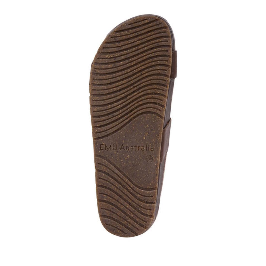 EMU Lucie Slide Brown sole of a sandal with 'EMU Australia' branding on a white background.,
9330071982730,
9330071982747,
9330071982754,
9330071982761,
9330071982778,
9330071982785,, 9330071982730, 9330071982747, 9330071982754, 9330071982761, 93300719827