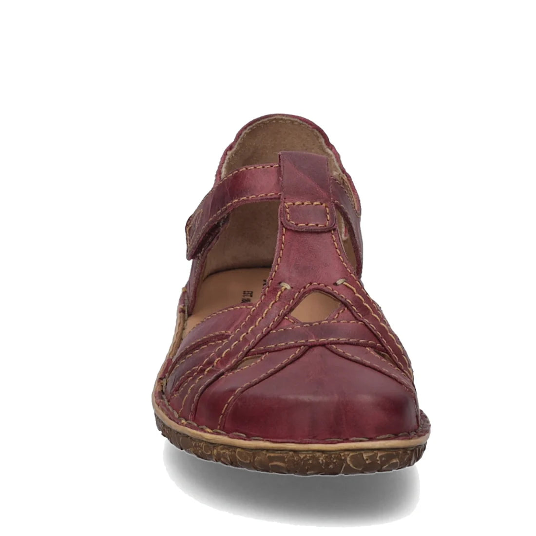 Josef Seibel Rosalie 29 Orchidee Red Leather Womens Covered Toe Sandal