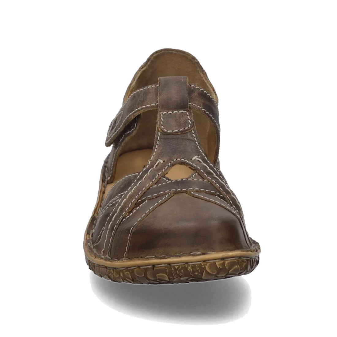 Josef Seibel Rosalie 29 Brandy Tan Leather Womens Covered Toe Sandal