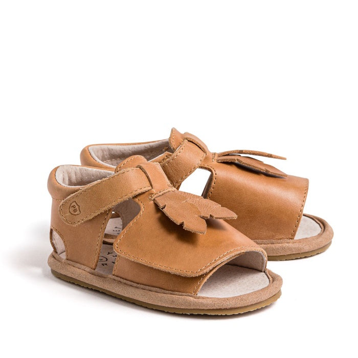 Pretty Brave Phoenix Leaf First Walker Sandal Tan CLEARANCE NOT RETURNABLE