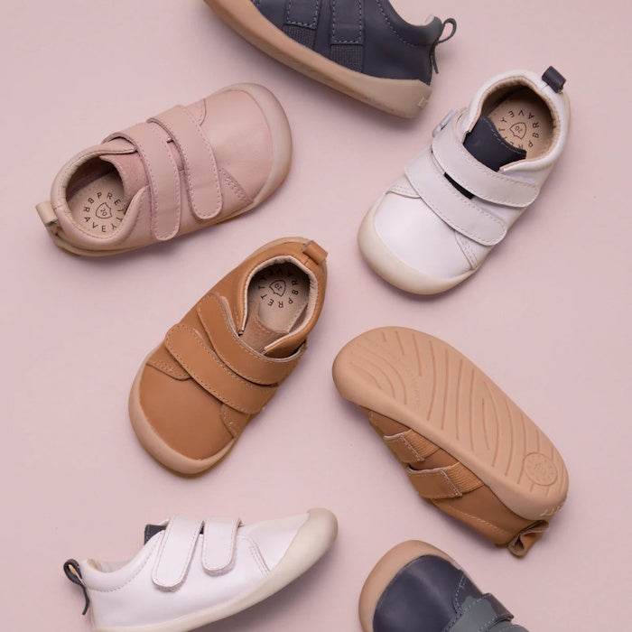 Pretty Brave First Walker Toto Leather Trainer Tan