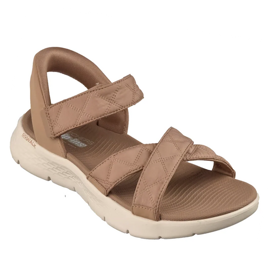 Skechers Womens Slip Ins Sandals Go Walk Flex Kaia Cozy Fit Maple