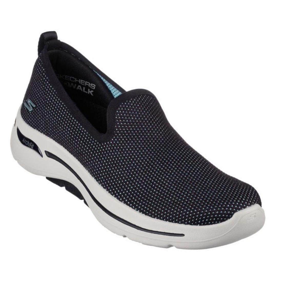 Skechers Go Walk Arch Fit Slip On Space Light Black CLEARANCE