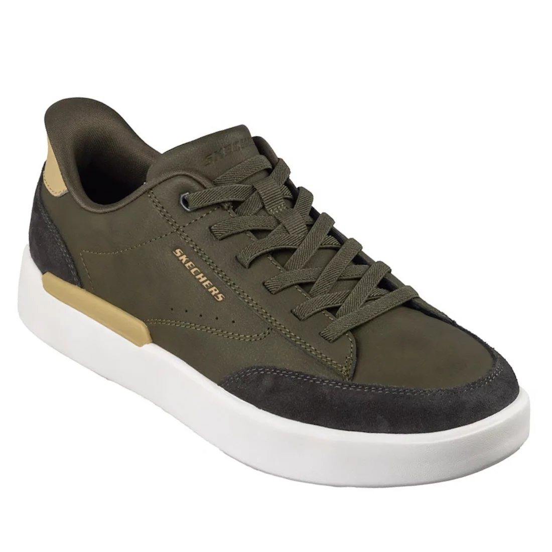Mens Skechers Slip-ins Verloma Radical Street Shoe Olive