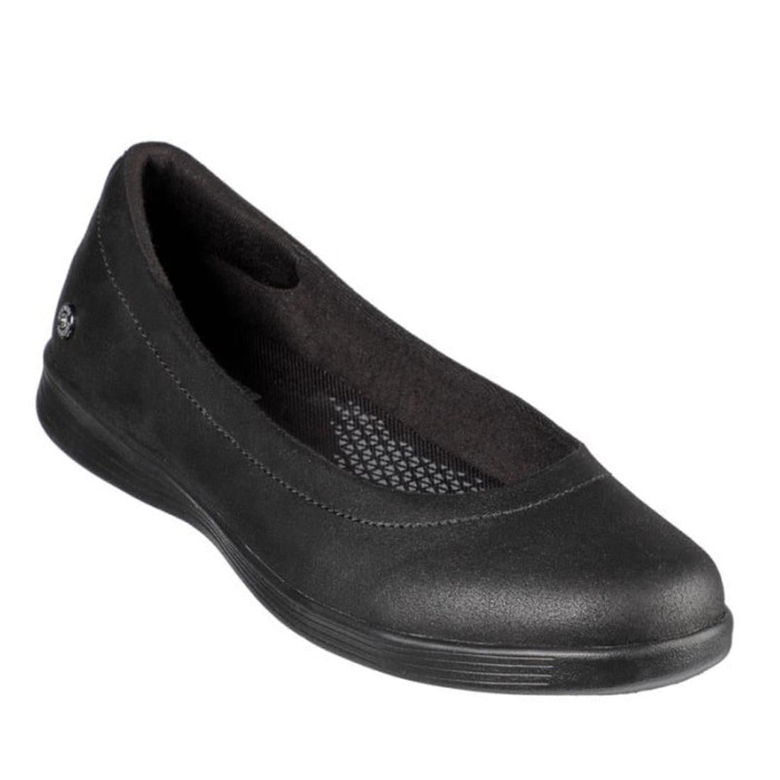 Skechers Women's Ballet Flat On The Go Dreamy Nightout Black, easy slip-on style with round toe, comfy mesh lining, and low heel.  ksnz