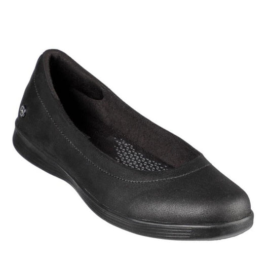Skechers Women's Ballet Flat On The Go Dreamy Nightout Black, easy slip-on style with round toe, comfy mesh lining, and low heel.  ksnz