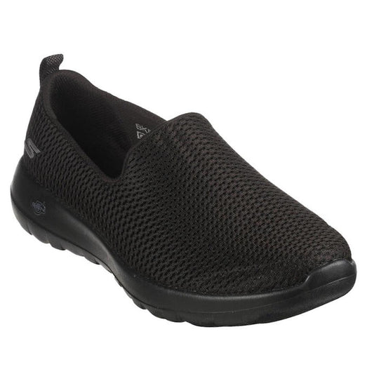 Skechers Go Walk Joy Slip On in Black is a comfy vegan sneaker with an easy slip-on closure, soft cushioned sole, and mesh upper.  ksnz