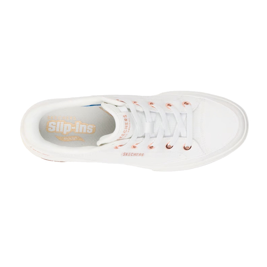 Skechers Arch Fit-Arcade See Ya There Shoe White Wide Slip In