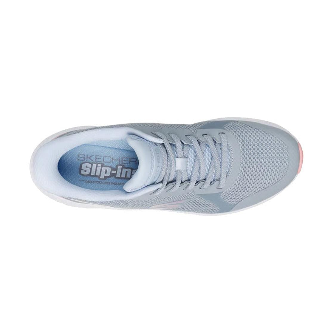 Light blue sneaker with 'Skechers' branding on a white background,
top down view,
198376843083,
198376843090,
198376843106,
198376843113,
198376843137,
198376843144,, 45855, 45856, 45857, 198376843083, 198376843090, 198376843106, 198376843113, 45862, 1983