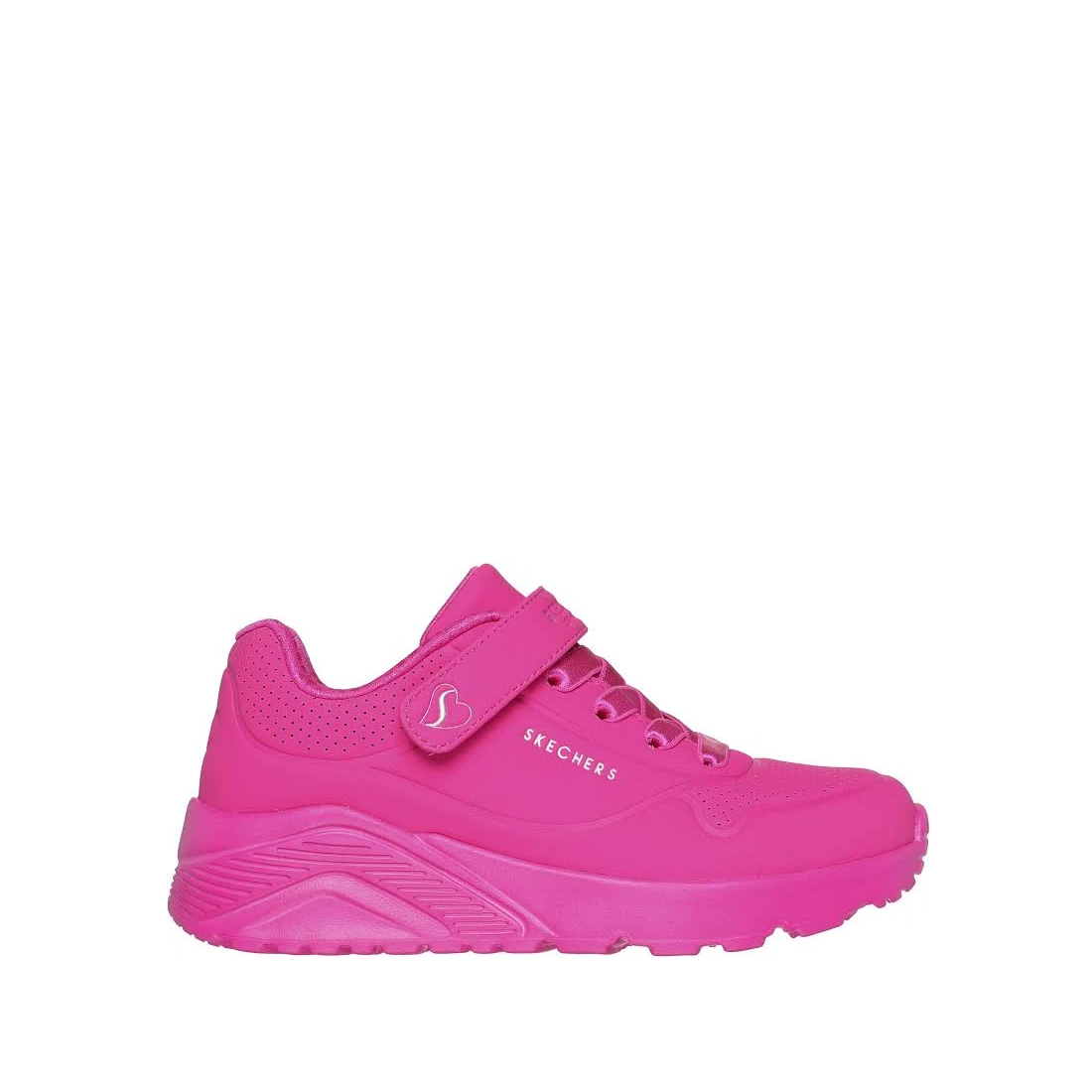 Skechers Kids Uno Lite Hot Pink  Hook & Loop Trainer CLEARANCE, Not Returnable