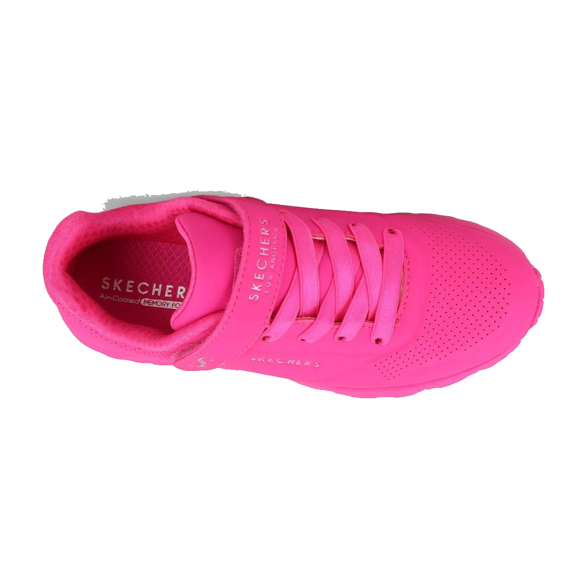 Skechers Kids Uno Lite Hot Pink  Hook & Loop Trainer CLEARANCE, Not Returnable