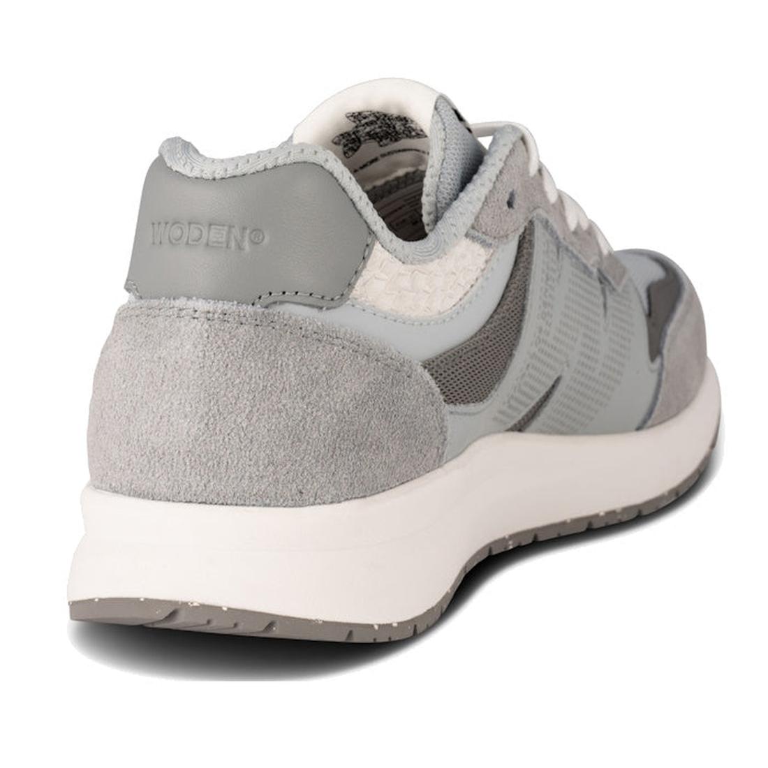 Woden Rigmor Reflective Women's Sneaker in Grey Multi has suede and mesh, a comfy white sole, and easy lace-up for all-day family fun.  ksnz, 5713326601046, 5713326601053, 5713326601060