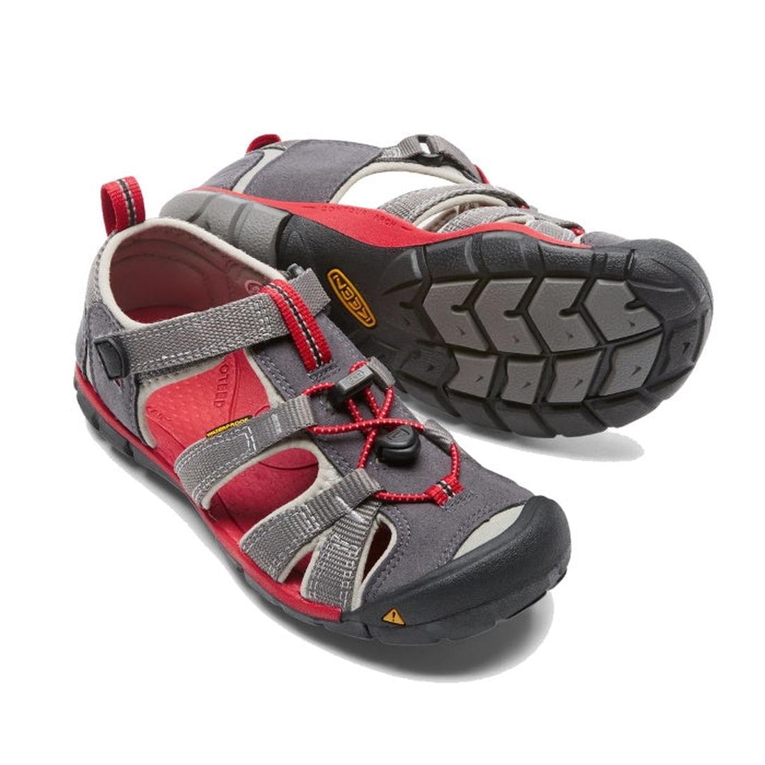 Keen Big Kids us 11 -6 - Seacamp 11 CNX - Drizzle Magnet/Racing Red