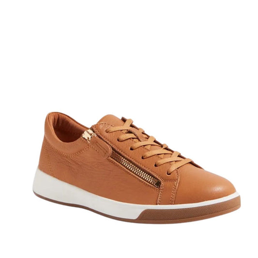 Ziera Aito XF Women's Casual Sneaker Zip Dark Tan