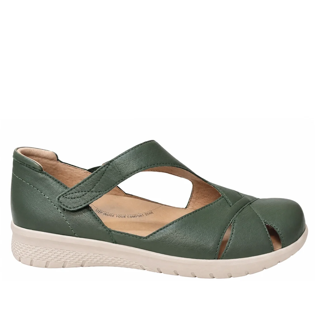 Ziera Sabielle XF Womens Leather Shoe/Sandal  Khaki